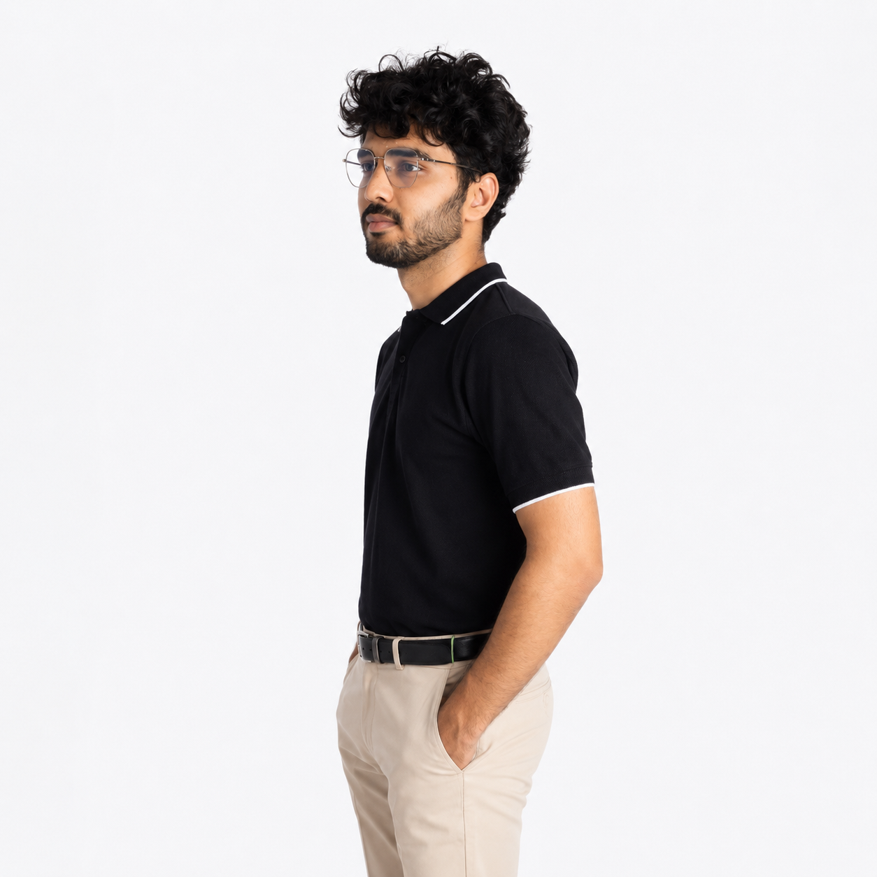 Premium Polo-Classic Black