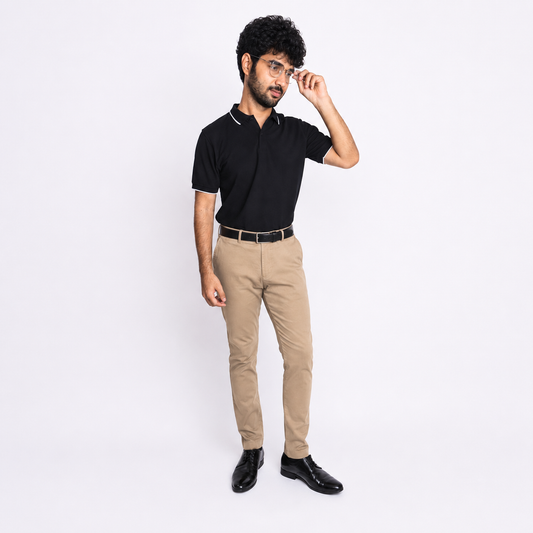 Premium Polo-Classic Black